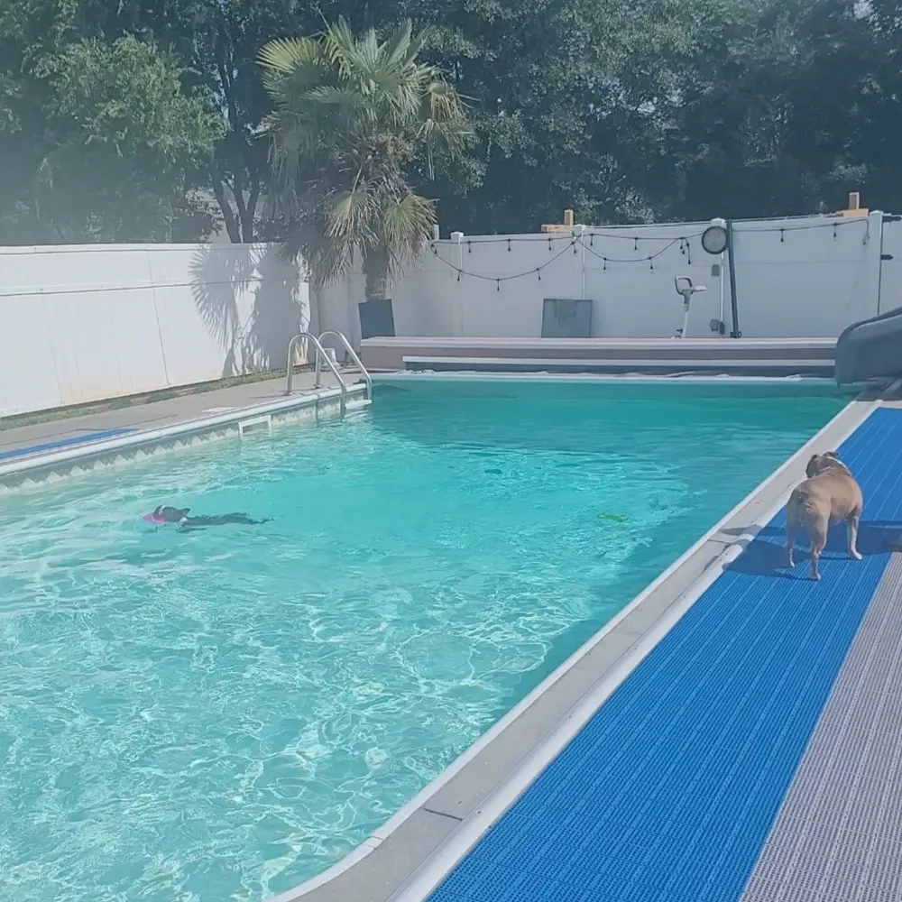 DIY flooring for pool decks