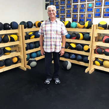 Dudley Duncan on Greatmats Rubber Gym Flooring Tiles at aquatic fitness center