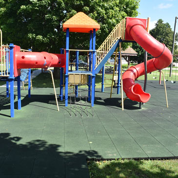 playground rubber mat installation
