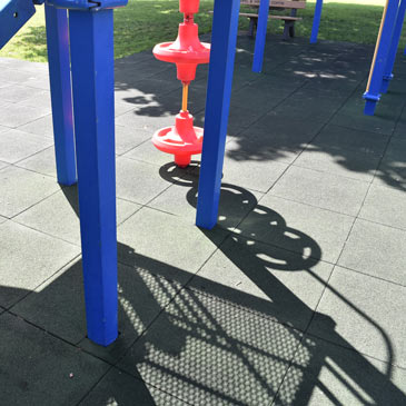 Rubber Playground Tiles Mats at Northeast Iowa Park