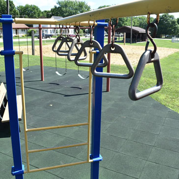Playground tiles outdoor safety surface