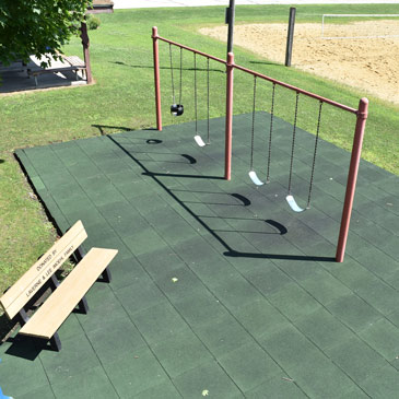 rubber tile outdoor playground floor