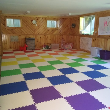 eva mat flooring basement colorful