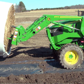 farm ground protection mats for tractors carrying hay