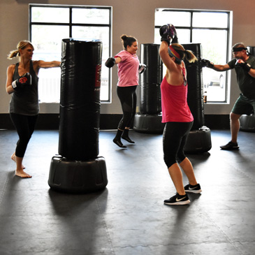 Group fitness studio flooring learn kickboxing