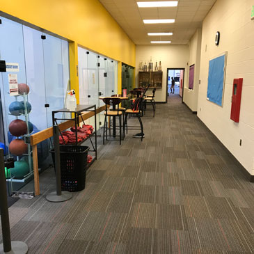 Ferris State University Fitness Center Hallway