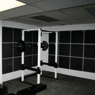 Interlocking Foam mats on Wall