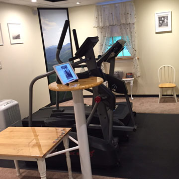 foam treadmill mats over carpet