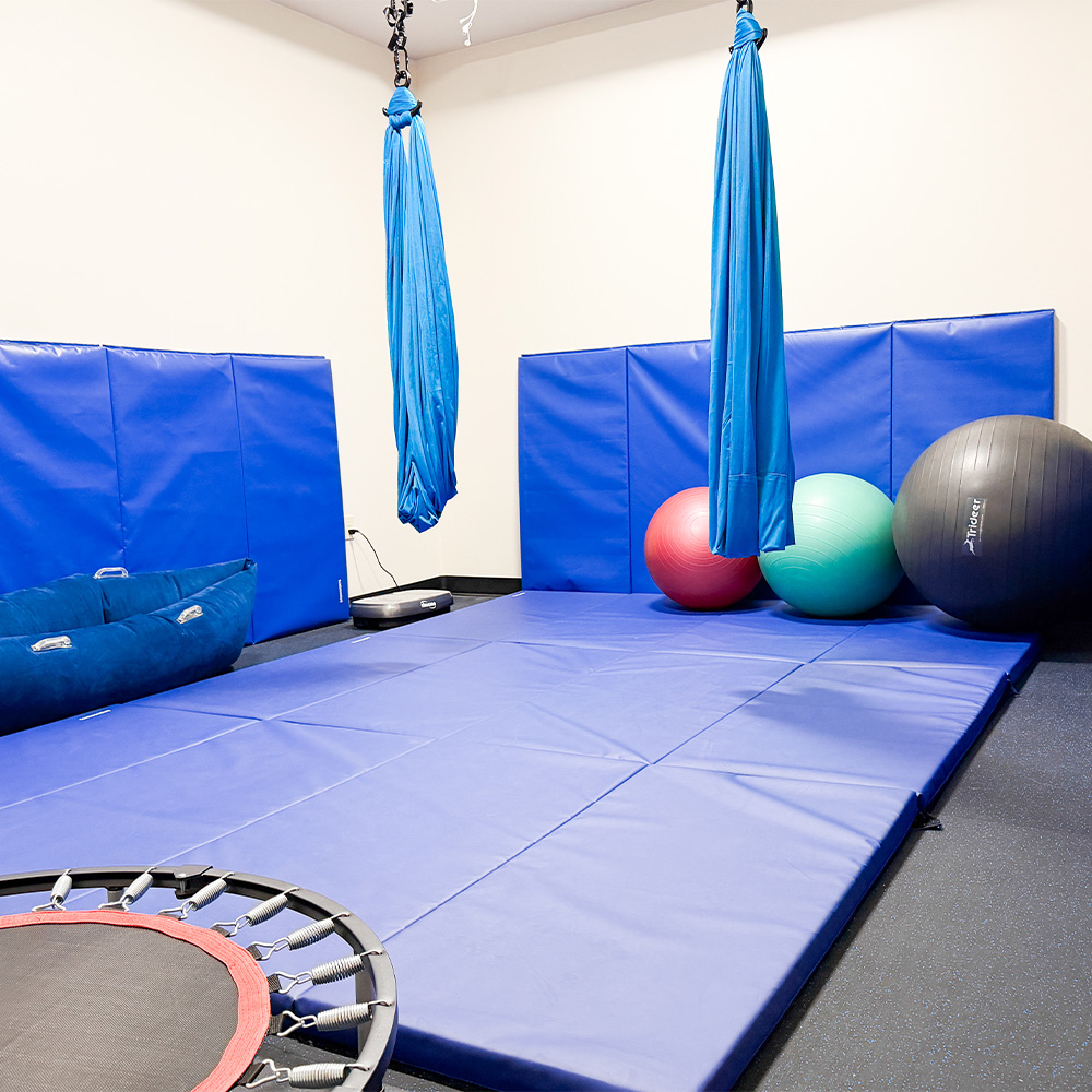 Gymnastics Panel Mat 4x8x2 Blue fitness room