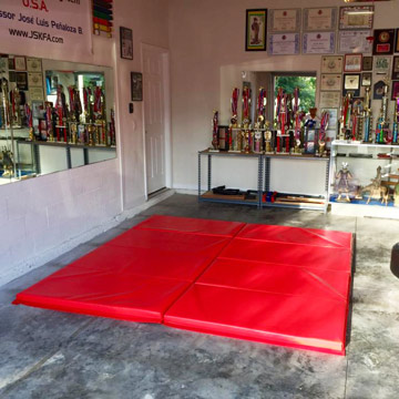 Thick Folding Gym Mats for Home Gym in Garage