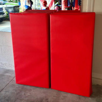 Easy Folding Mats to use for Judo Practice in garage