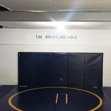 Folding Mats as Wrestling Wall Pads