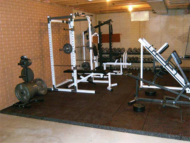UltraTile Rubber Gym Flooring Tiles