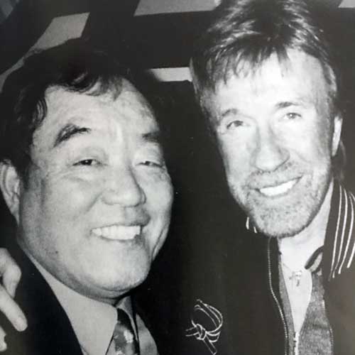 Fumio Demura Sensei with Chuck Norris