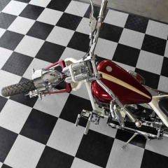 Garage Floor Tile Diamond Red Motorcycle thumbnail