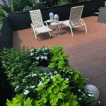 Wood/Plastic Composite Decking Tiles