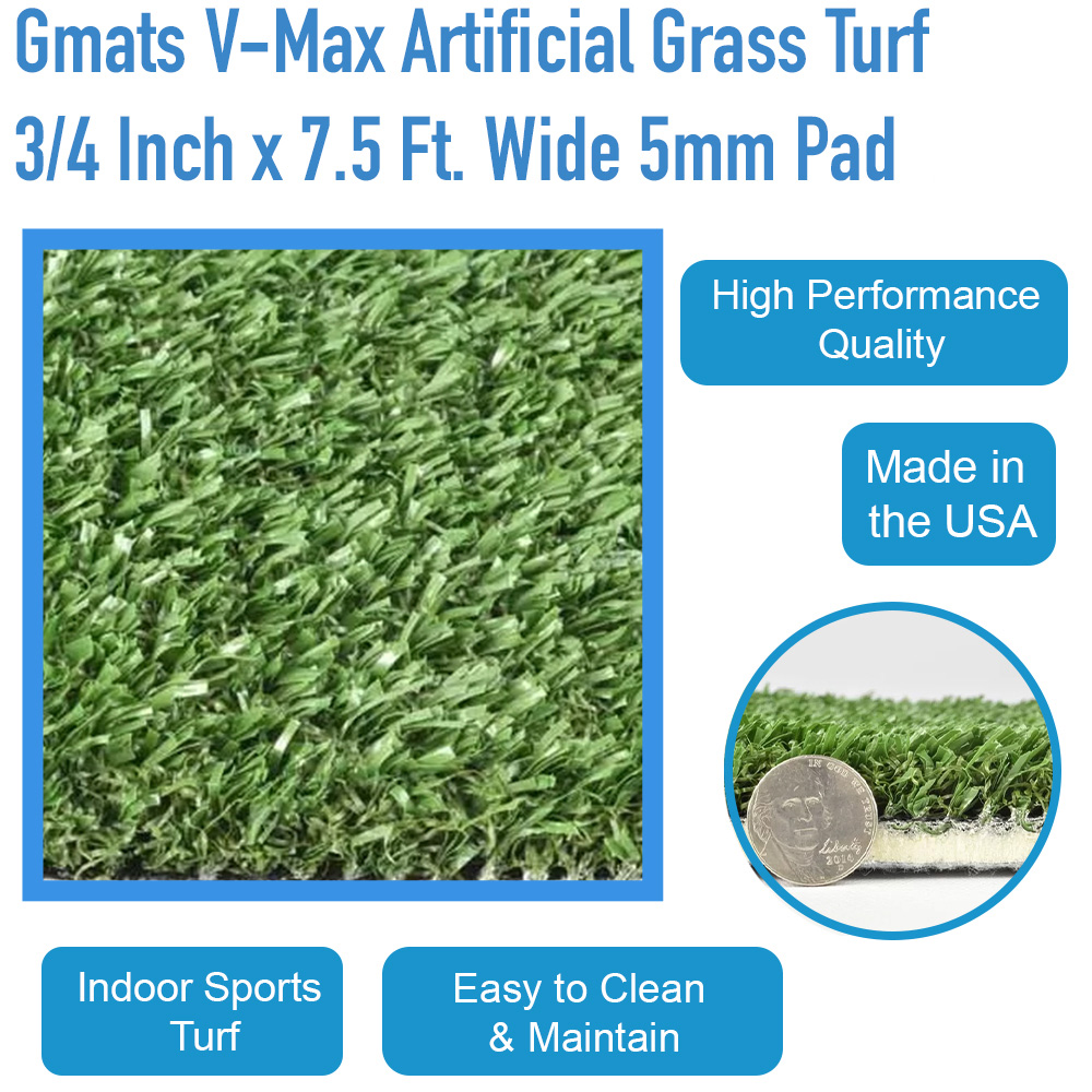 Gmats V-Max Artificial Grass Indoor Gym Turf infographic