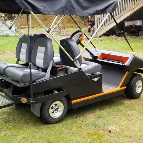 Rubber Flooring in Golf Cart