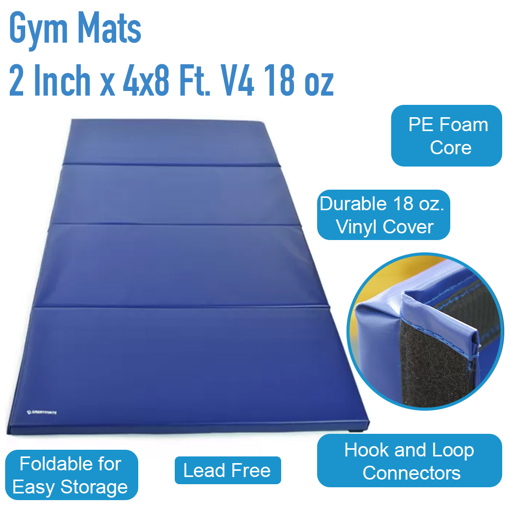 4x8x2 Folding Martial Arts Mats infographic 