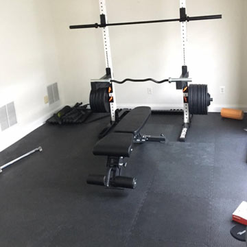 Interlocking Mats for Basement Gym