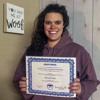 2018 National Dog Trainer of the Year Hannah Ernst
