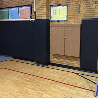 Custom Gym Wall Padding at Holy Family School