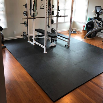 home gym floor mats over hardwood