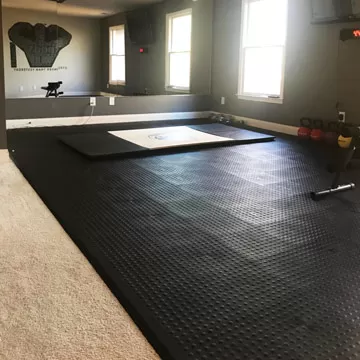 Best Gym Floor Over Carpet for Home - StayLock Tiles