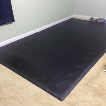 Home Gym Flooring Over Carpet Options