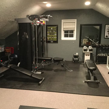 Heavy Duty Thick Rubber Flooring for Weight Rooms