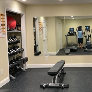 Basement Gym Rubber Flooring