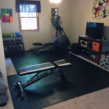 how to cut gym floor mats