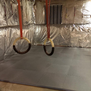 how to cut foam floor tiles