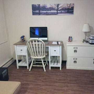 Home office affordable wood grain floor mats