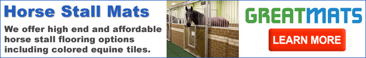 Rubber horse stall mats