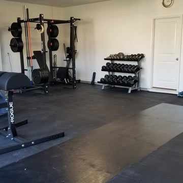 rubber flooring for workout room