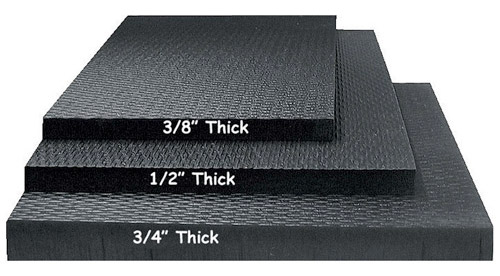 Humane rubber flooring thickness