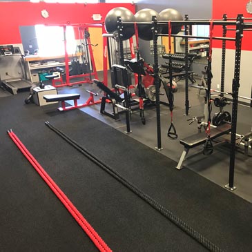 Rubber Gym Flooring for Strength Training
