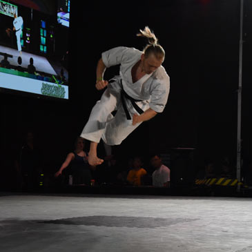 Corey Holzman on Greatmats Martial Arts Mats