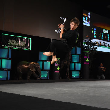 Martial Arts Tricking Mats - Hunter Orlowski at 2018 Infinity National Championships.