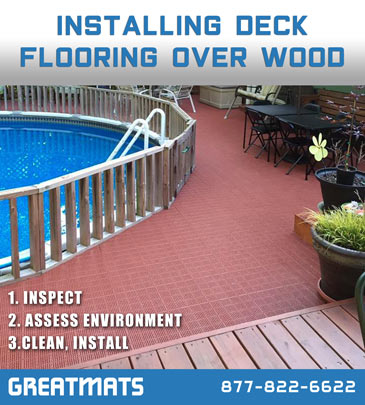 Installing deck flooring over wood info