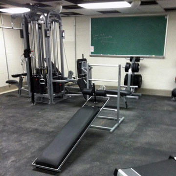 interlocking weight machine mat