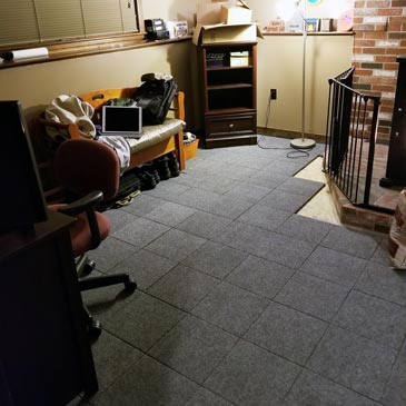 best flooring for basement raised tiles