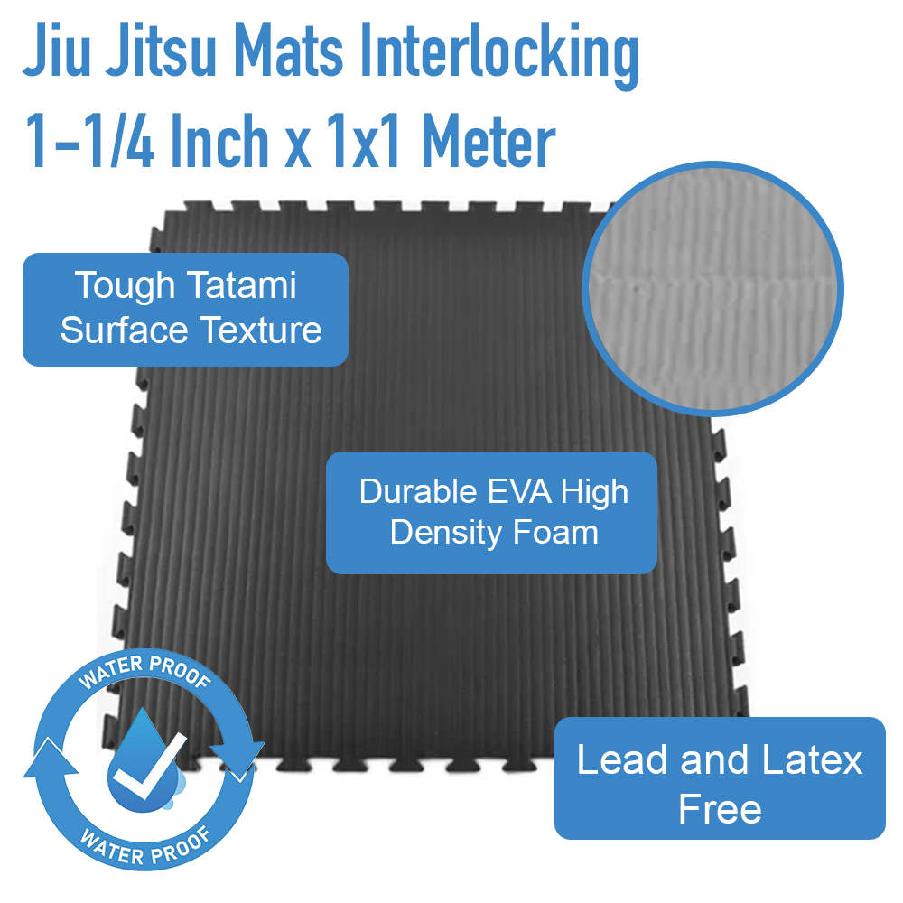 Judo Mats Interlocking Lite 1.25 Inch infographic.