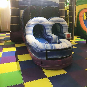 Interlocking Foam Floor Tiles in Play Center