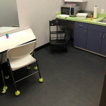 padded therapy room flooring