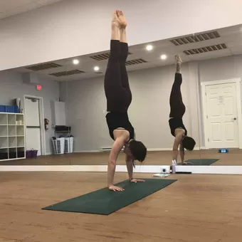 kismet yoga and fitness uses karate mat as gym flooring in studio