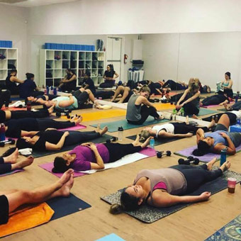 Cushioned Flooring for Yoga Studio