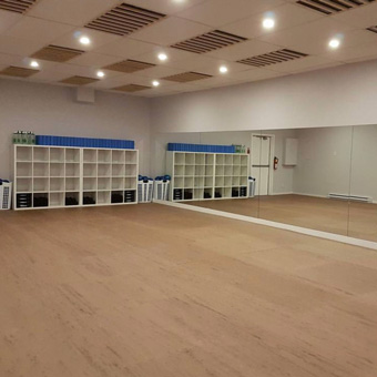 Large Yoga Studio cushioned flooring