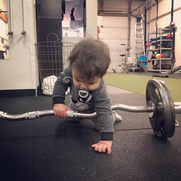 rubber gym flooring with kid